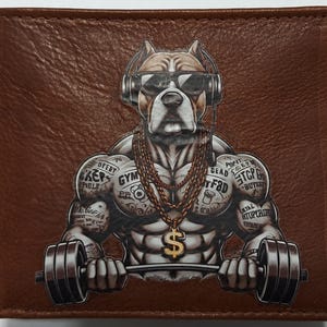 Cartera de piel Pitbull Gym