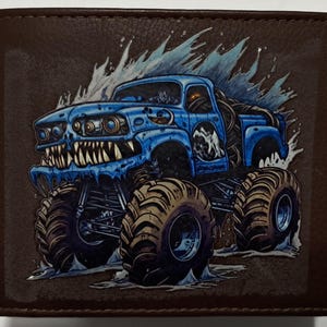 Cartera de piel Monster Truck 2