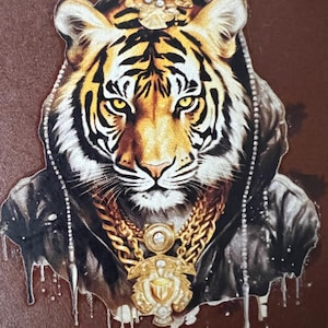 Cartera de cuero Tiger Hip Hop