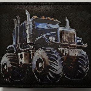 Cartera de cuero Monster Truck