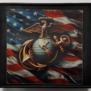 Cartera de cuero de los Marines