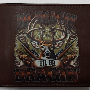 Cartera de cuero para caza de ciervos y vida silvestre