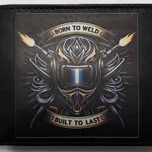 Cartera de cuero para soldador