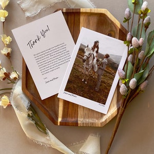 Bedankkaarten voor bruiloften met enveloppen, gepersonaliseerde bedankbriefjes