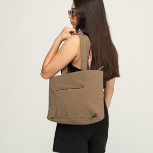 Nylon Puffy Shoulder Bag Vizon image 2