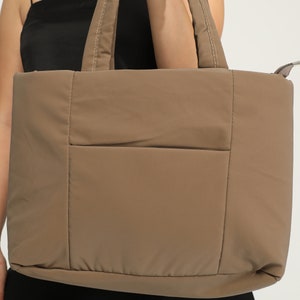 Nylon Puffy Shoulder Bag Vizon image 3