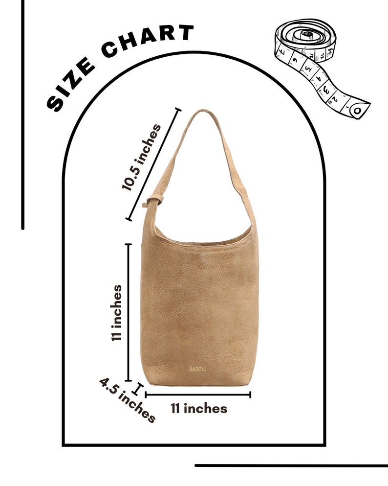 Nubuck Leather Hobo Bag Sand image 10