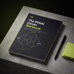 Ikigai Karriärarbetsbok | Hitta ditt syfte | Självbedömning av karriärförändring, utskrivbar PDF