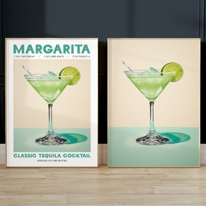Impression de cocktail Margarita, Impression de Margarita, Poster de Margarita, art mural Margarita, Impressions de cocktails, Art mural cocktails, Décoration murale cocktails