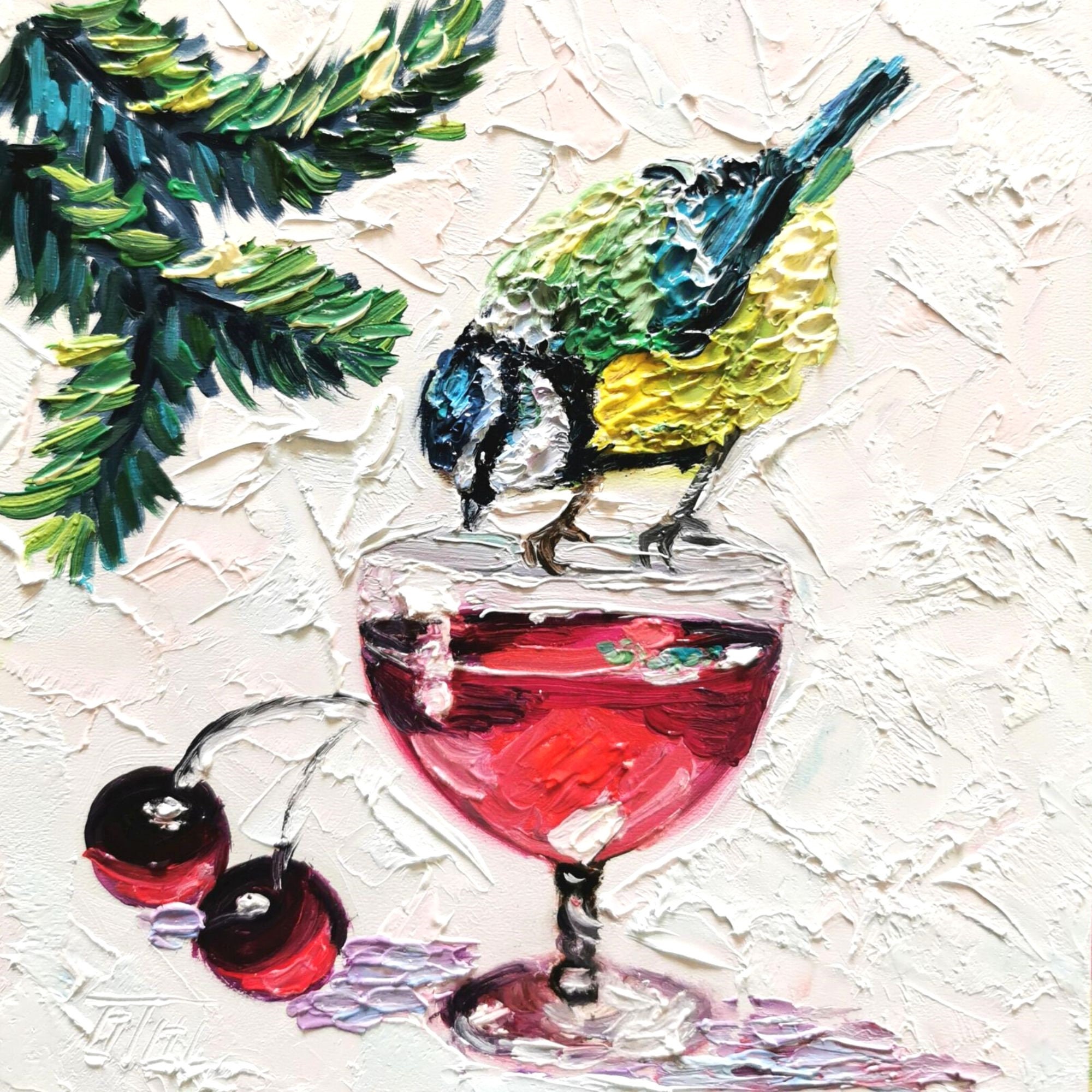 Christmas Bird Coasters, Set of 4 Coasters, Cardinal, Chickadee,  Woodpecker, Hummingbird