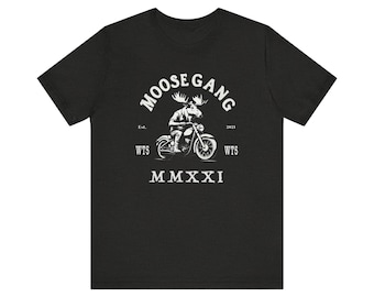 Black Moose Gang - koszulka unisex z krótkim rękawem