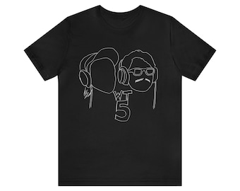 Czarny - Unisex Koszulka z krótkim rękawem