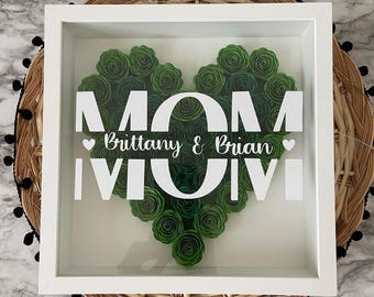 Shadow Box Mothers Day | Custom names | Personalized