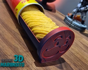 Pringles-bakje met deksel (STL/STP-bestanden om te printen)