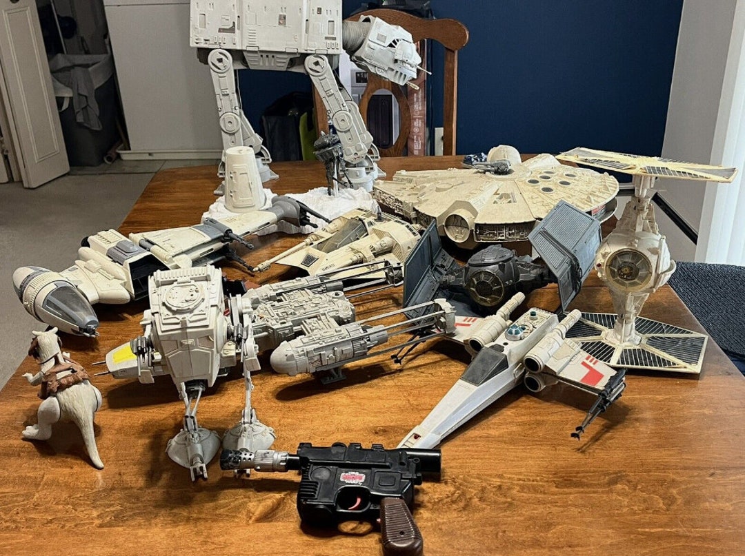 Huge 40yr Old Vintage Star Wars Vehicle & Figure Collection Etsy