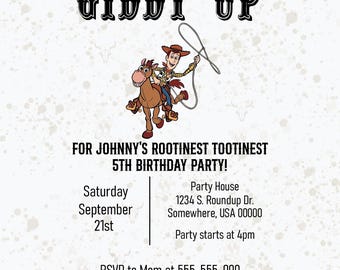 Cowboy Party Einladung