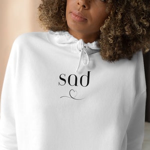 SAD Crop Hoodie