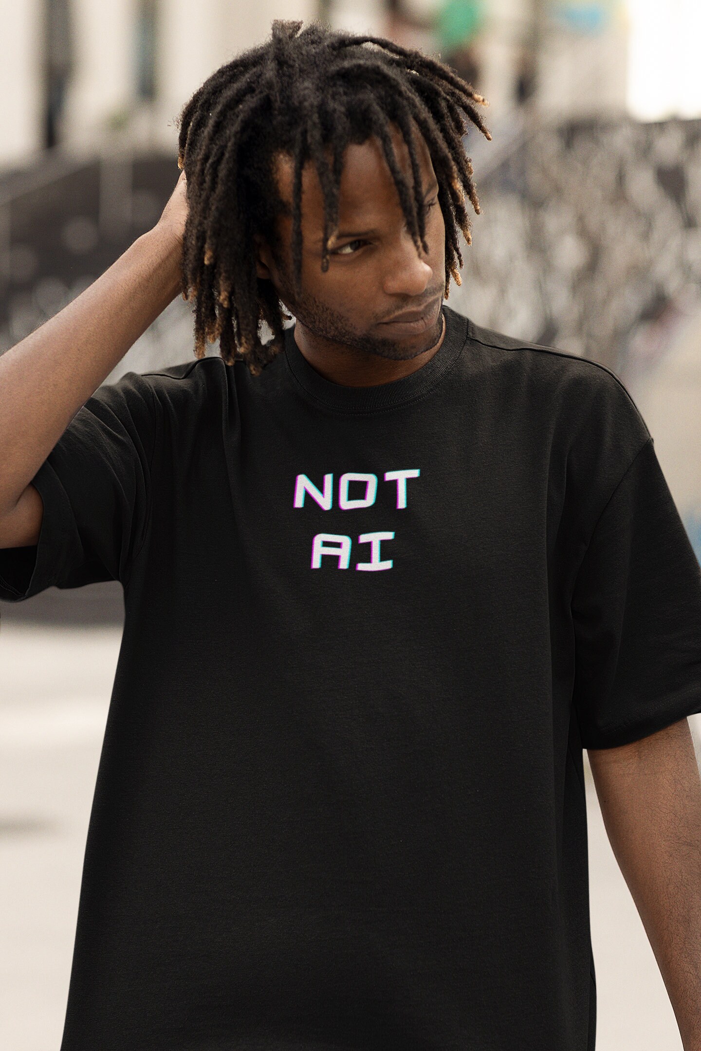 NOT AI - Unisex Heavy Cotton Tee