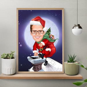 Personalized christmas Male Caricature: A Fun and Unique Gift Idea for Him