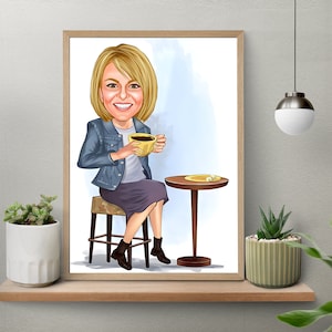 Personalized Birthday İnvitation Cartoon Custom Caricature Gift Birthday Gift Cartoon From Photo Birthday Party İnvitation Digital Download