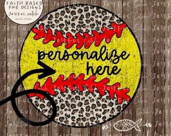 Leopard Softball PNG Softball Name Png Softball Team PNG Sport png Softball Distressed Softball png Grunge Softball png