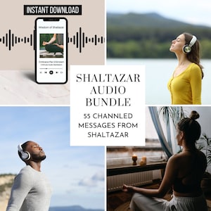 Pacchetto audio 55 messaggi canalizzati da Shaltazar Meditazione guidata MP3 Saggezza profonda Pratica spirituale Canalizzazione dello spirito Chakra superiori