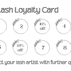 Lash Loyalty Cards