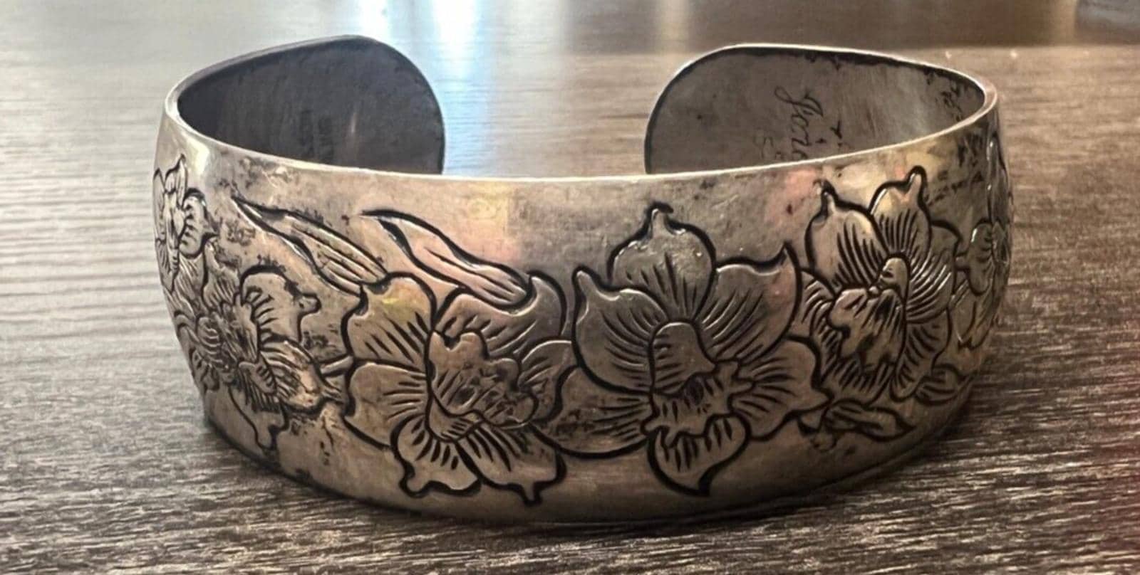 S. Kirk & Co .925 Sterling Silver Repousse Antique Flower