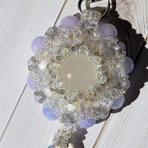 Handmade Crystal & Glass Beaded Pendant / Charm