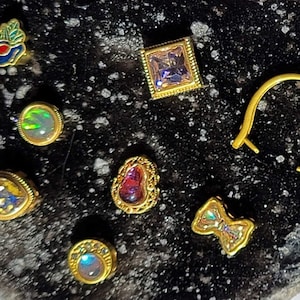 DIY Interchangeable Ring + 7 Charms - Gold