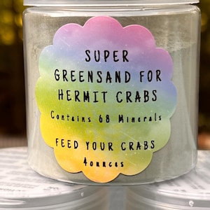 Super Greensand: 68 Mineral Supplement for Hermit Crabs (4 Ounces)