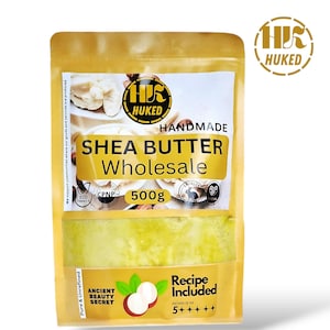 Huked Premium Pure Shea Butter – 500g | Natural, Unrefined and Moisturizing for Skin & Hair