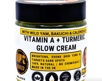 Vitamin A + Turmeric Glow Cream | Natural Skincare, Handmade in UK