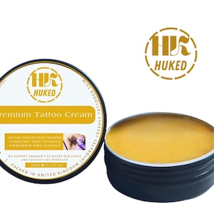 HuKed Tattoo Cream, Shea Butter, Coconut Oil (30ml)