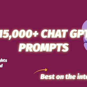 15000+ ChatGPT Prompts with Resell Rights | Make Money Online with AI | Passive Income | Commercial Use PLR Bundle Lot | Business Idea