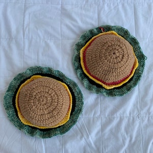 Burger Hat Crochet Pattern Etsy