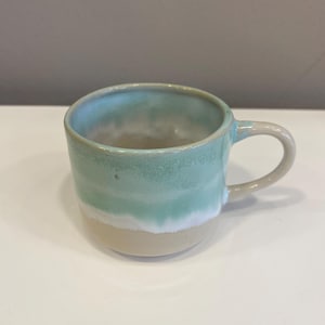 Ocean Green Layered  Double Espresso Cup