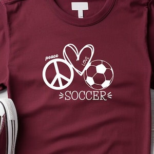 Peace Love Soccer Digital Download, Png file, HTV file, Vinyl file
