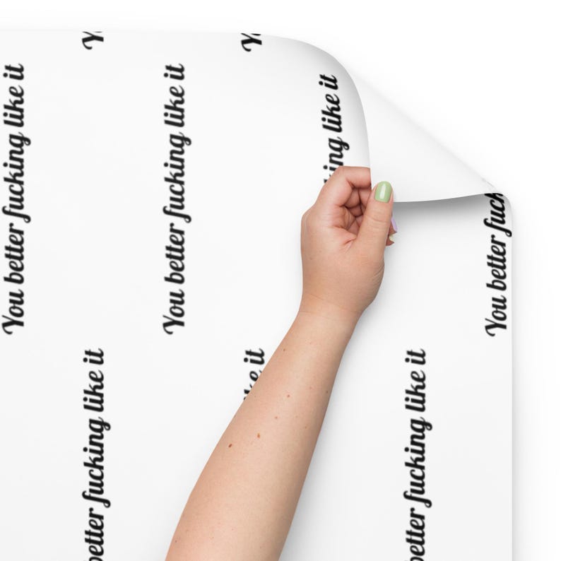 Rude Wrapping Paper, You Better Fucking Like It Gift Wrap, Offensive Wrapping Paper, Sarcastic Funny Gift Wrap, Cheeky Adult Humor Gift Wrap