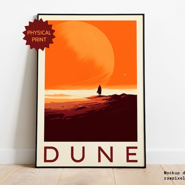 Dune Poster, Arrakis, Frank Herbert - Unframed Premium Matte Paper Poster