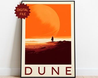 Dune Poster, Arrakis, Frank Herbert - Digital Download