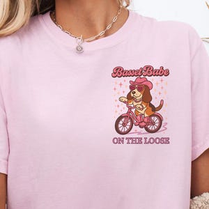 Basset Hound Pocket Tee, Cute Tee for Basset Lovers, Cute Dog Shirt, Funny Animal Top, Basset Mom Gift Idea, Basset Hound, Funny Dog Lover T