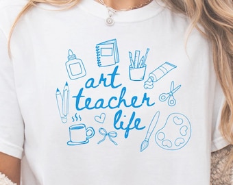 Elementary Art Teacher Shirt, Back to School Art Teacher Tee, Retro Art Classroom Shirt, Art Education Gift