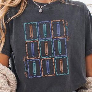 Teacher Shirt, Back to School t-shirt, Write your own Story Top, Comfort Colors Back to School T-Shirt, Librarian Writing Educator Tee