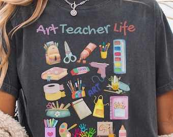 Elementary Art Teacher Shirt, Back to School Art Teacher Tee, Retro Art Classroom Shirt, Art Education Gift