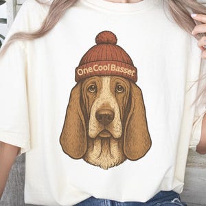 Basset Hound Shirt, Custom Dog Mom Gift TShirt, Personalized Basset Hound Dad Tshirt, Fun Dog Lover Tee, Cute Basset t-shirt, Cool Dog Gift