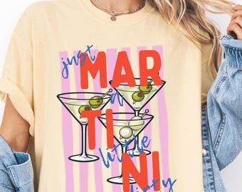 Comfort Colors Dirty Martini Lover T-Shirt, Cocktail Lover Graphic Shirt, Girls Night T, Girls Trip Tee, Summer Trendy TShirt