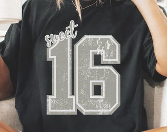Birthday Shirt for Girl, 16th Birthday T-Shirt, Happy Birthday Tshirt, Birthday Girl Tee, Party Shirt for Sixteen Year Old, Sweet Sixteen T