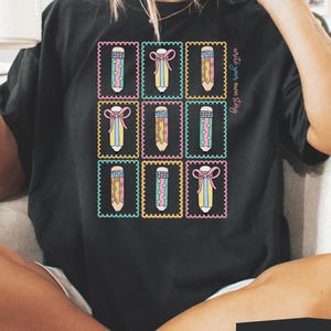 Teacher Colorful Pencils Shirt, Back to School t-shirt, Write your Story Top, Comfort Colors Back to School T, Librarian Writer Author Tee