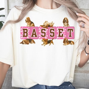 Basset Hound Mom T-Shirt, Cute Dog Lover Gift, Basset Hound Lover T, Dog Lover Tee, Cute Basset t-shirt, Dog Mom Dad Gift, Hound Dog Basset